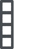 Cover frame 4-way, C.1, anthracite