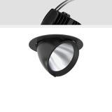 GOLAS maxi, 25 W, 3250 lm, 930, black, on/off Recessed projectors, D 1