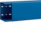 Slotted panel trunking made of PVC BA6 80x100mm blue