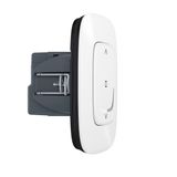 Connected local roller shutter switch with neutral, Valena Allure with Netatmo, White