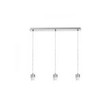 MORE 60 pendant ceiling base matt nickel 230V LED E27 3x15W