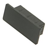 Profile end cap LBF flat closed black