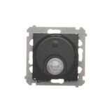 Switch with motion sensor and relay for commercial buildings, black matt