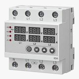 3-Phase Voltage Current Protector, 63A