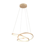 Darvin LED pendant 64 cm gold
