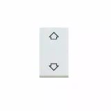 10A 2 way and center off double pole push button with  arrows (retractive)