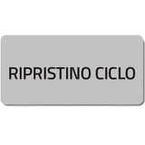 Adhesive label "RIPRISTINO CICLO"