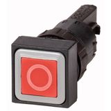 Q25D-10 Pushbutton, red 0, momentary