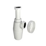 Bottle trap without outlet 11/4"x32 without drain pipe, white