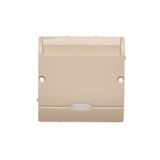 Hotel room switch with indicator light, beige, 10A, 2A