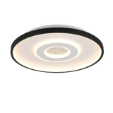 Nazar LED ceiling lamp 40 cm matt white/matt black