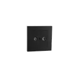 TV CONNECTOR BLACK 6-PACK