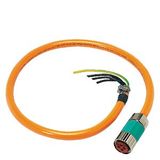 Power cable pre-assembled type: 6FX8002-5CF12 4x 4 C, connector SPEED-CONNECT 6FX8002-5CF12-1AF0
