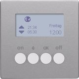 KNX radio timer quicklink Q.1/Q.3 alu velvety, lacquered