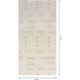 EXPERT M480 Sanding Net for Orbital Sanders 115 x 230 mm, G 220, 10-pc