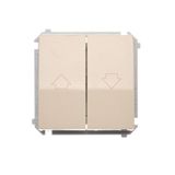 Roller shutter button, beige, 10A