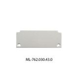 End cap without hole for AF, silver color, 1pc