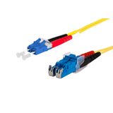OpDAT patch cord LC-D/E2000-D OS2, 1.0 m