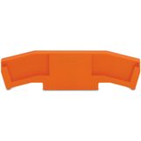 End and intermediate plate 5 mm thick orange