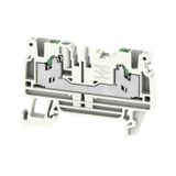Feed-through terminal block, SNAP IN, grey, 2.5 mm², 24 A, 800 V, Numb