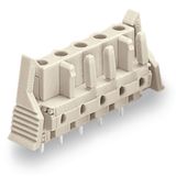THT female header straight Pin spacing 7.5 mm light gray
