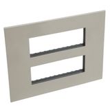 Arteor Surround Plate 2 x 6 Module Square Champagne