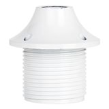 Lampholder E27 Thread+Cap White