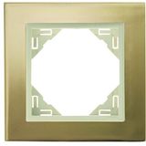 SINGLE FRAME GOLD/PEARL