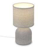 Ceramic table lamp, grey, 1xE14 max. 10W excl.