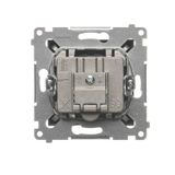 Key for a single roller blind for switches and electronic controllers, Gold matt, metalic