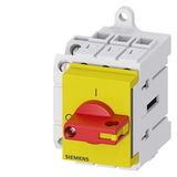 Switch disconnector 3LD3, Iu 16 A main control switch 3-pole + N