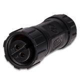 Connector - socket, IP67, soldering, M12, 2-pin