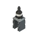 Complete unit with joystick, fixing adapter and contacts