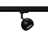 TRACK SPOTLIGHT 3 PHASE MOVABLE OCULARE BLACK GU10 3000K 7W 510LM