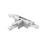 48V FRAMELESS TRACK T-CONNECTOR WHITE