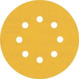 EXPERT C47 Sandpaper with 8 holes for Random Orbital Sanders 125 mm, G 24 5-pc