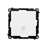 Single switch with indicator LED light, 10AX, white matt