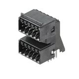 PCB plug-in connector, male header, closed side, THT/THR solder connection, 3.50 mm, Number of poles: 32, 90°, Solder pin length (l): 3.2 mm, tinned, black, Box