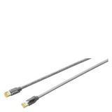 IE TP Cord RJ45/RJ45, 4x2, 2xRJ45 plugs 4x2, CAT6A, 30 m