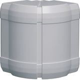 External corner adjustable for wall trunking BRN 70x130mm of PVC in pu