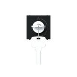 Key switch 3 positions - 2M - Matt Black