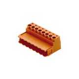 PCB plug-in connector, male plug, 5.08 mm, Number of poles: 10, 180°, Clamping yoke connection, Clamping range, max. : 3.31 mm², Box