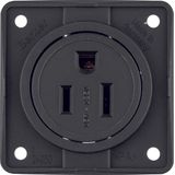 Integro - NEMA 5-15R socket, matte black
