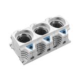 DIII-Fuse base E33, 3-polig, 63A (The price is shown without markup on metals. Request a quote for accurate information)