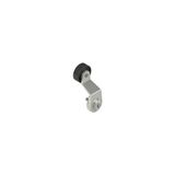Lever with central technopolymer roller, 20 mm diameter
