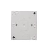 IP44 double socket outlet with earthing and shutters - transparent flap, 16A, quick connection, black matt