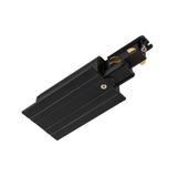 Feed-in  S-TRACK 3-phase-recessed rail ,IP20,black