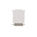 Blind for computer and telephone socket; white antibacterial