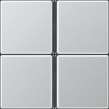 Cover 4-gang with sym. for button 1+4 A404TSAPAL14