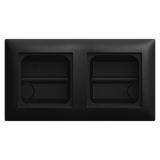 Surface-mounted housing 2-way Housing for corner mounting including frame 2-way
